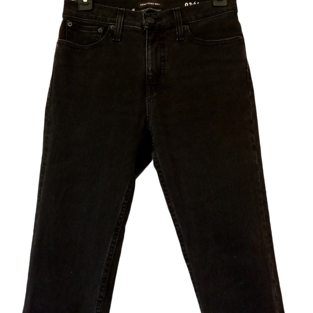 SOMETHING NAVY Jeans  sz 2/26   Black Twill  Skinny  Ankle Jeans  High Waist GUC